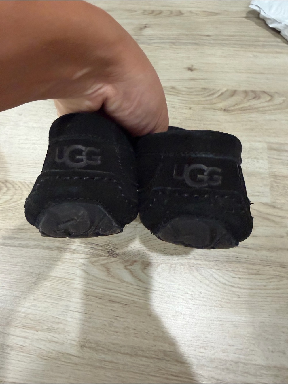 UGG Men’s Black Suede Slip-On Drivers - Picture 5 of 5